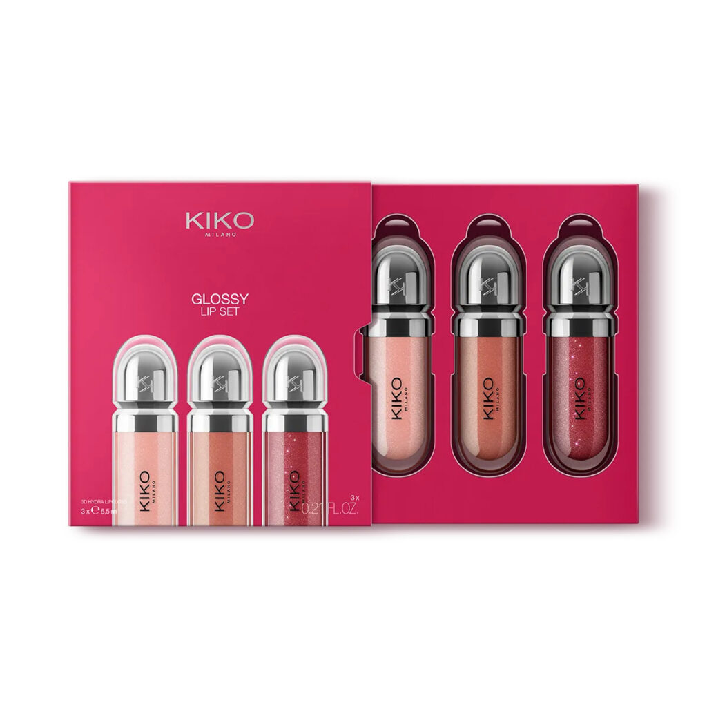 ست کیکومیلانو، شامل 3 لیپ گلاس مدل Glossy Lip Set 03